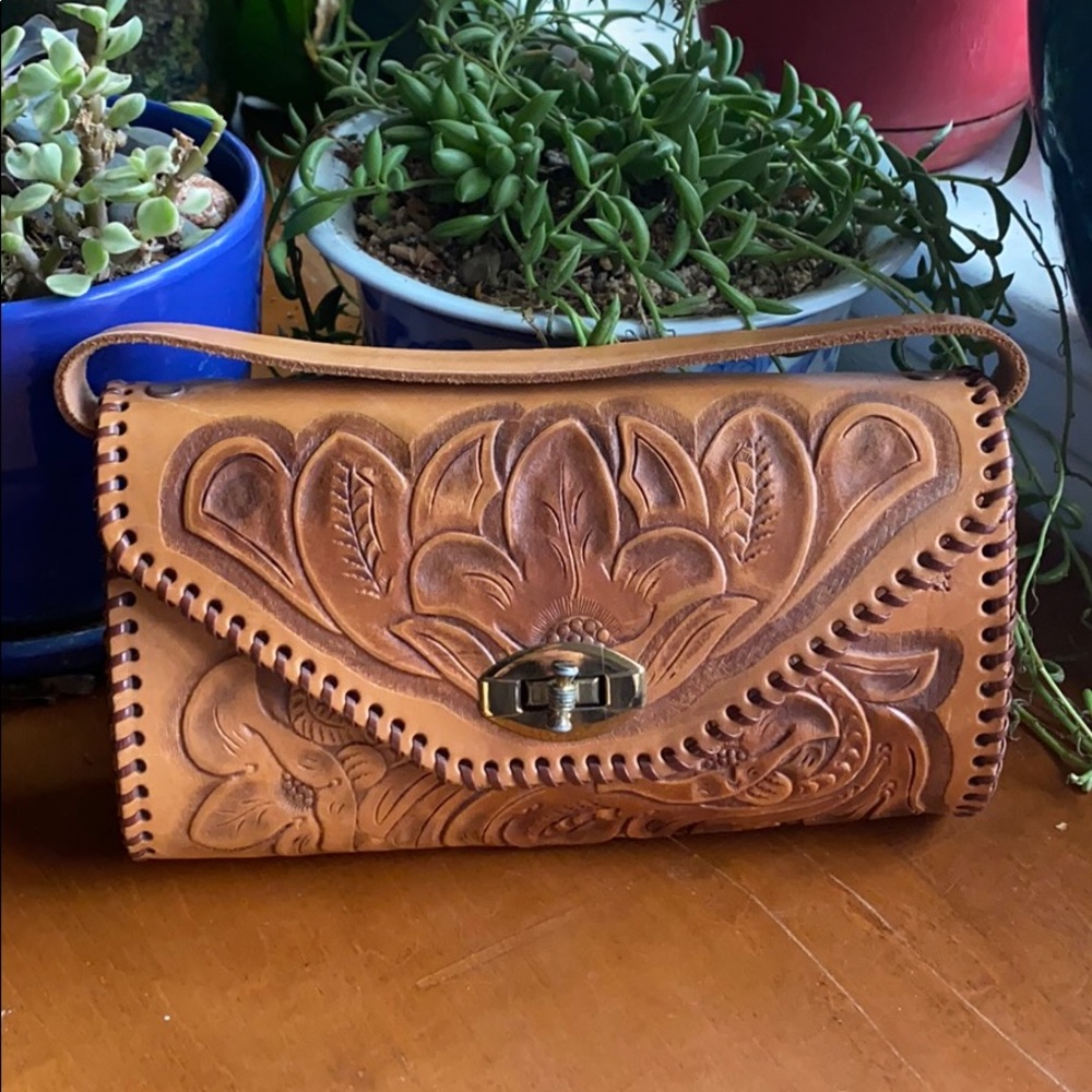 Leather clutch